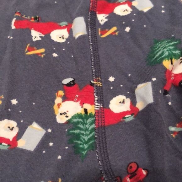 Hanna Andersson Santa Pajamas Organic Pajamas size 5 / 110 - Picture 7 of 10